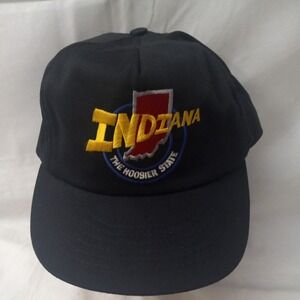Vintage Indiana Hoosier State United Hatters Cap & Millinery Snapback Hat USA
